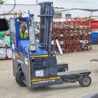 Multi Directional Truck Multi Directional Truck Training in a yard with the Forklift Trainer.