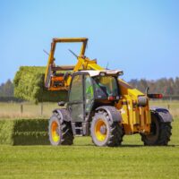 Telehandler in a field Rough Terrain Telehandler in the field