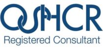 Logo of OSHCR with the text 'Registered Consultant' in blue letters.