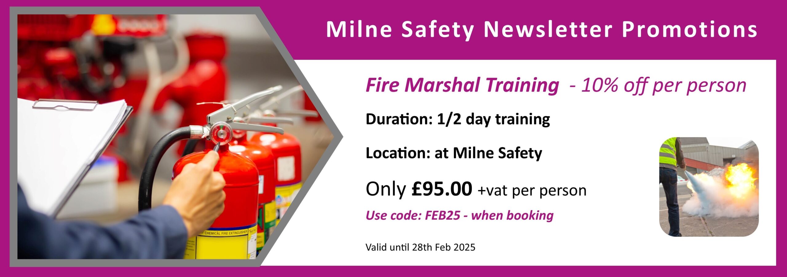 Promotion for Fire Marshal Training 